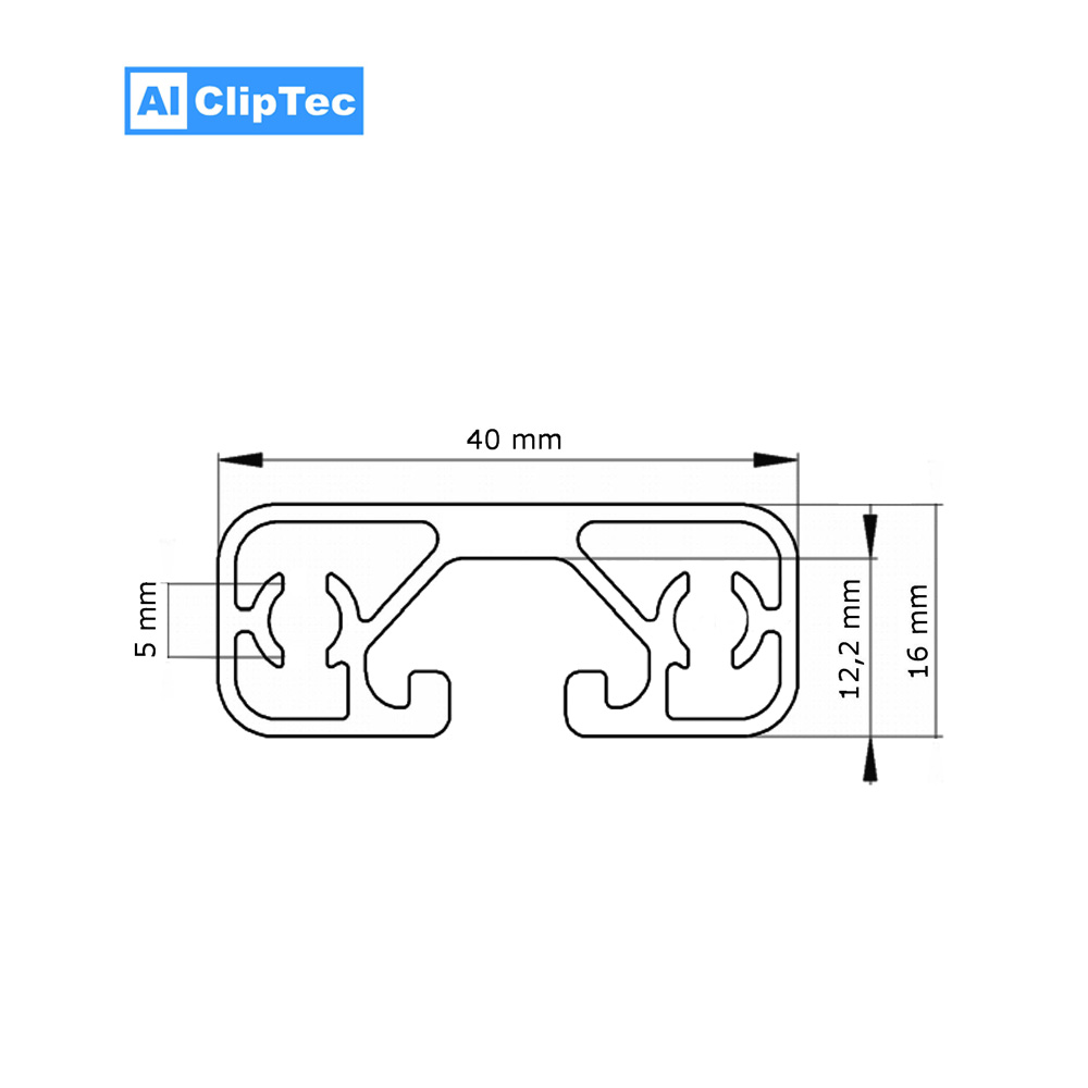 Aluprofil 40x16 SUPERLEICHT item kompatibel