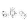 Querschnitt-Winkel 40x40