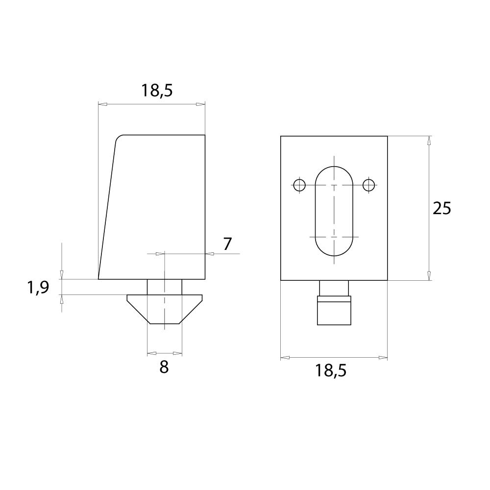 Uniblock M6 – Nut 8 B-Typ