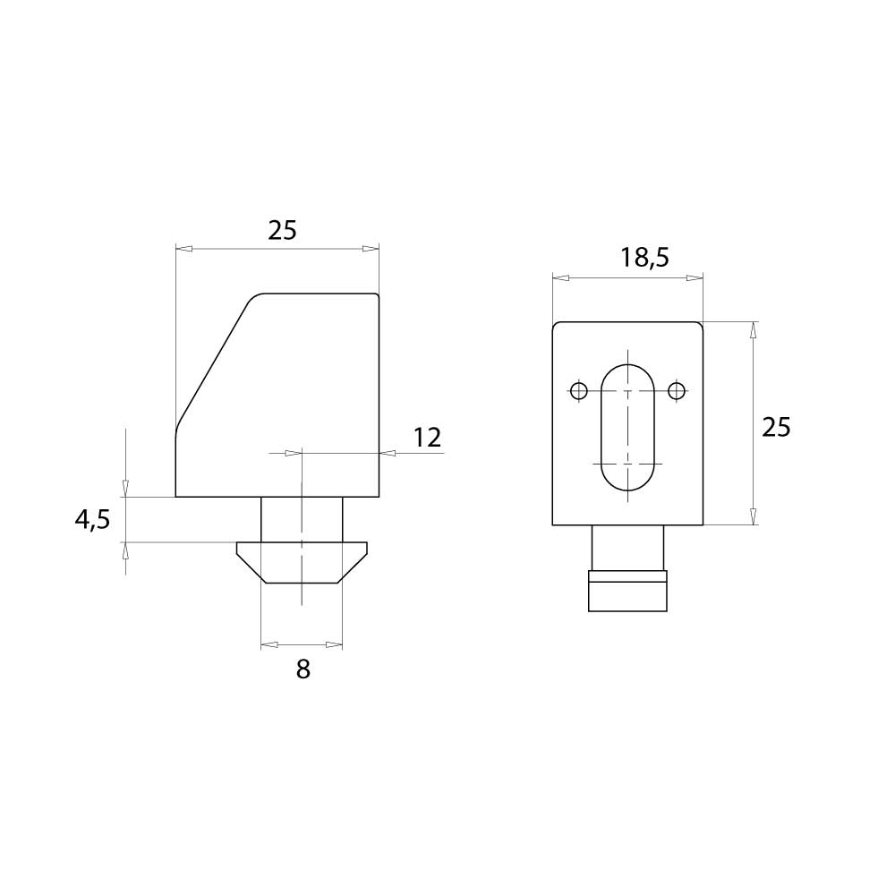 Uniblock M6 – Nut 8 I-Typ