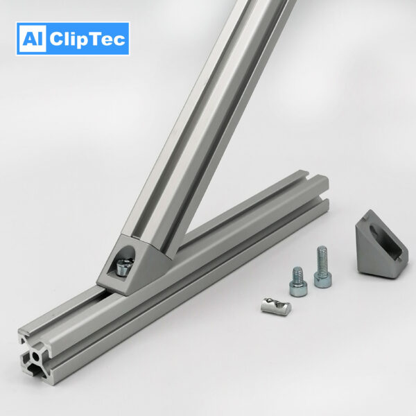 Winkelverbinder 45° - 20x20, Nut 5
