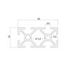 Aluprofil AlClipTec 30x60 Nut 8