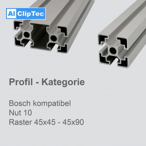 Aluprofil Nut 10 | B-Typ