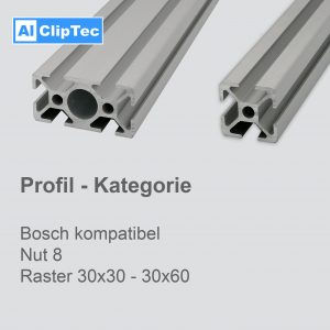 Aluprofile Nut 8 | B-Typ
