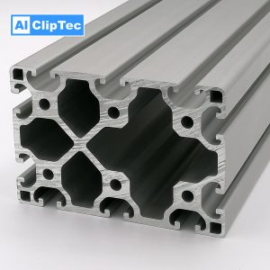 Aluprofil AlClipTec 120x80 Nut 8 bis 2m