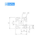 Aluprofil 40x40 item kompatibel
