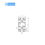 Aluprofil 45x90 Bosch kompatibel - aluboerse