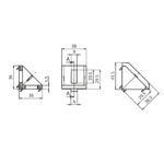 Querschnitt-Winkel 40x40