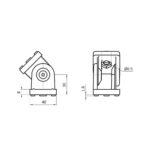 Gelenk 40 ohne Klemmhebel