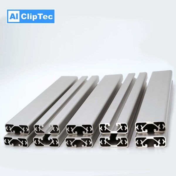 Sparpaket Aluprofil AlClipTec 40×16 SUPERLEICHT Nut 8