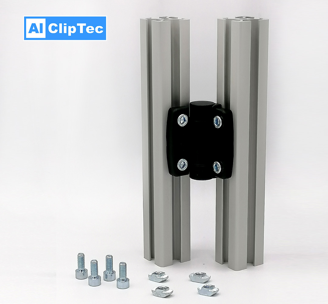 Systemscharnier mit Rastfunktion für30er Profil - aluboerse Systemscharnier mit Rastfunktion für 30er Profil- aluboerse