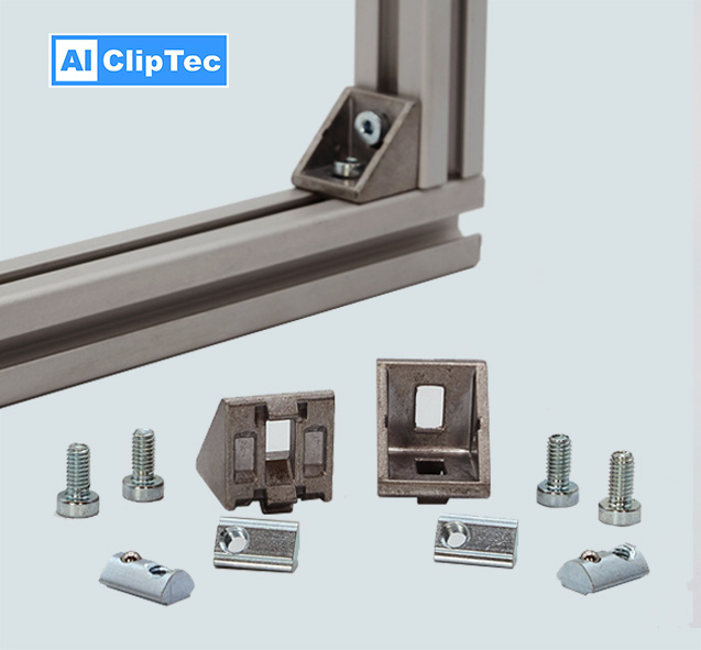 10er Befestigungsset Winkel Nut 5 - 20x20 10er Befestigungsset Winkel Nut 5 - 20x20