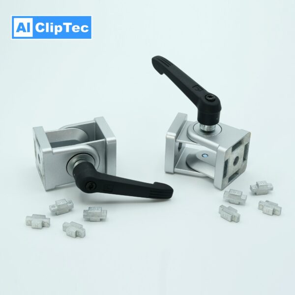 gelenk mit klemmhebel nut 10 - aluboerse