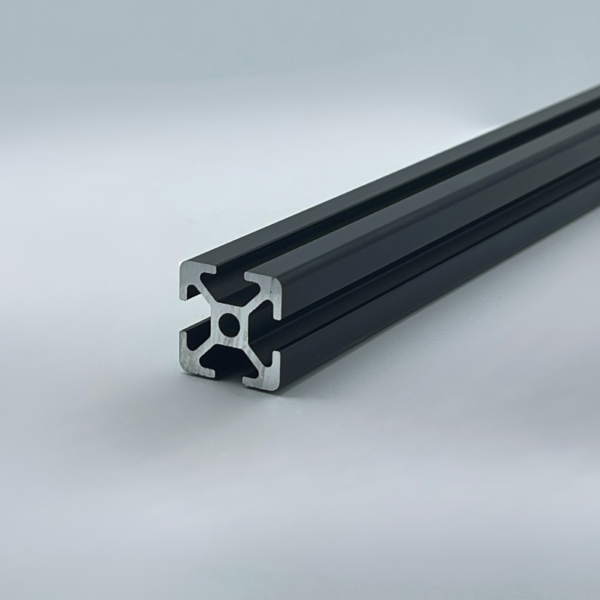 Aluprofil 20x20 Nut 5 I-Typ schwarz eloxiert