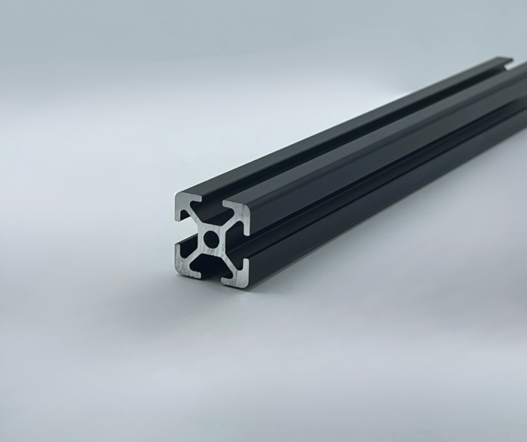 Aluminiumprofil 20x20 Nut 5 I-Typ schwarz eloxiert mit Zuschnitt nach Maß