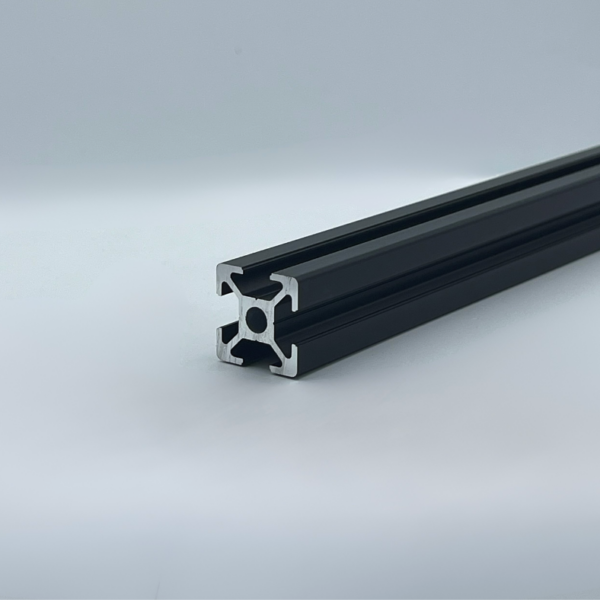 Aluprofil 20x20 Nut 6, B-Typ schwarz eloxiert