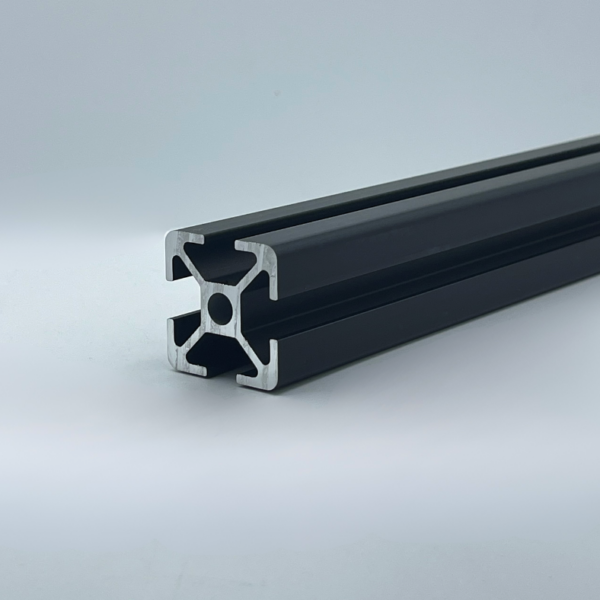 Aluprofil 30x30 Nut 8, B-Typ schwarz eloxiert