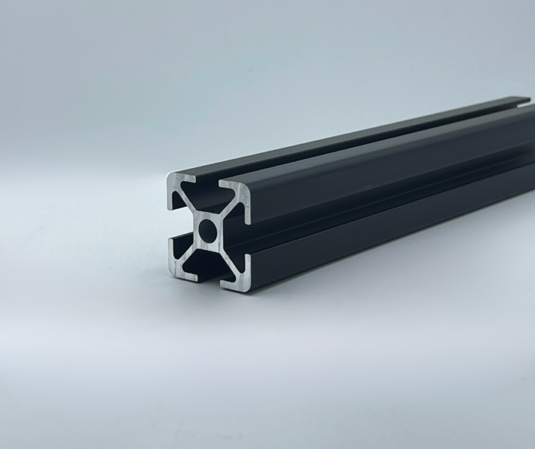 Aluminiumprofil 30x30 Nut 8 B-Typ schwarz eloxiert mit Zuschnitt nach Maß