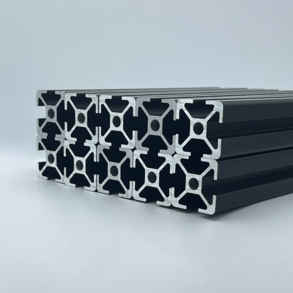 Aluprofil 30x30 Nut 8, B-Typ schwarz eloxiert Sparpaket 10× 2000 mm