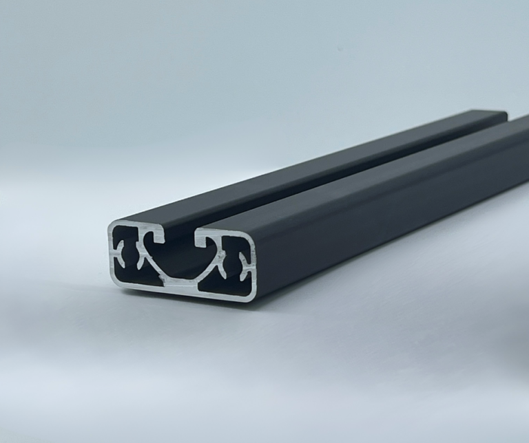 Aluminiumprofil 40x16 Nut 8 I-Typ schwarz eloxiert mit Zuschnitt nach Maß