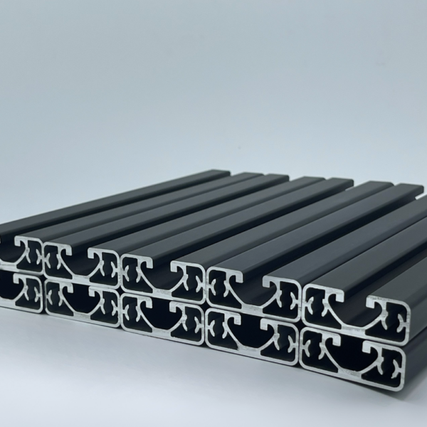 Aluprofil 40x16 SUPERLEICHT Nut 8, I-Typ Sparpaket 10× 2000 mm - schwarz eloxiert