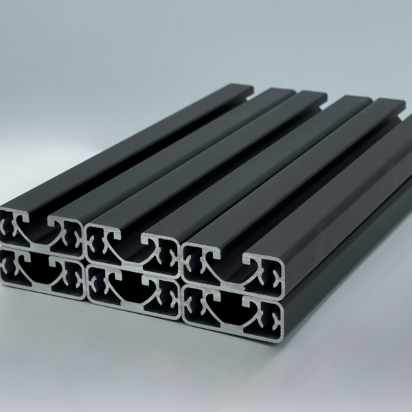 Sparpaket 40x16 Superleicht Nut 8 I-Typ 6x2000mm schwarz eloxiert | Systemprofil Aluprofil