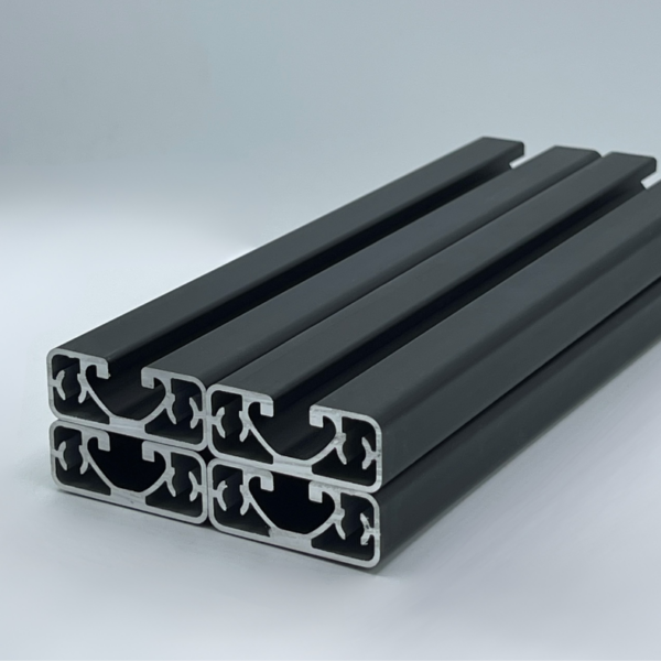 Sparpaket 40x16 Superleicht Nut 8 I-Typ 4x2000mm schwarz eloxiert | Systemprofil Aluprofil