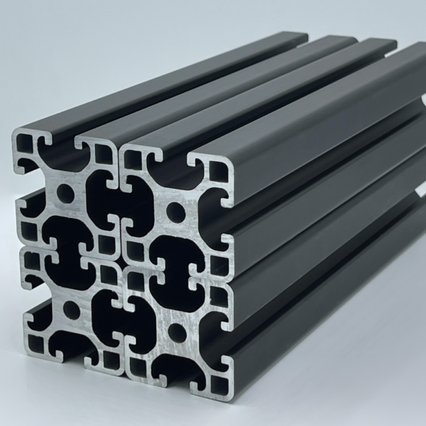 Sparpaket 40x40 Nut 8 I-Typ 4x2000mm schwarz eloxiert | Systemprofil Aluprofil