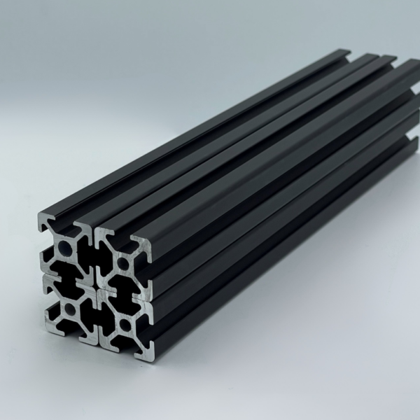 Sparpaket 20x20 Nut 5 I-Typ 4x2000mm schwarz eloxiert | Systemprofil Aluprofil