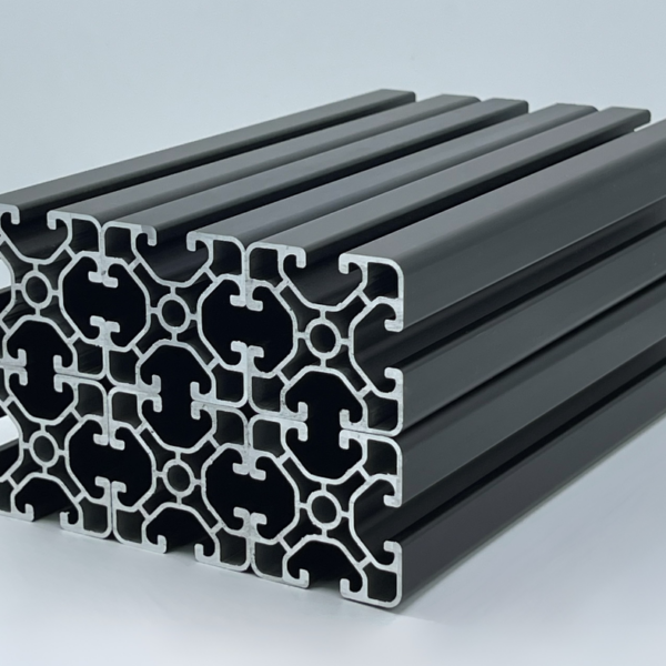 Sparpaket 40x40 Superleicht Nut 8 I-Typ 6x2000mm schwarz eloxiert | Systemprofil Aluprofil
