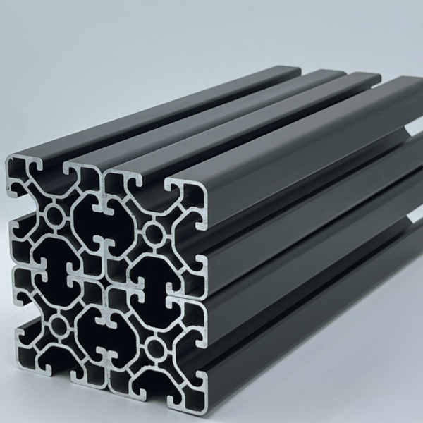 Sparpaket 40x40 Superleicht Nut 8 I-Typ 4x2000mm schwarz eloxiert | Systemprofil Aluprofil
