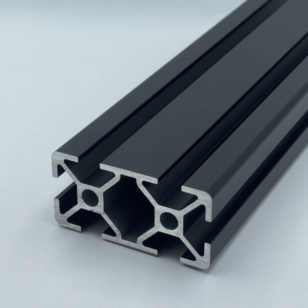 Aluminiumprofil 30x60 Nut 8 B-Typ schwarz eloxiert | Systemprofil Aluprofil